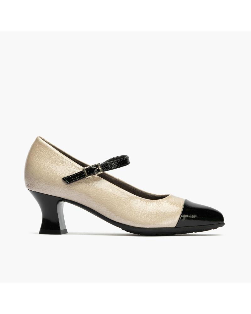 PITILLOS BICOLOR MARY JANE 10851 BLACK NEGRO