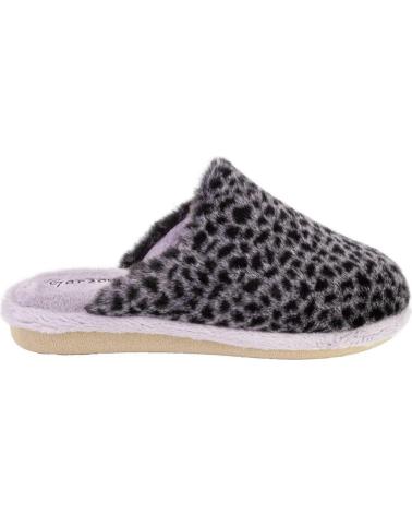 PANTUFAS GARZON P200 392 ESTAMPADO ANIMAL PRETO NEGRO