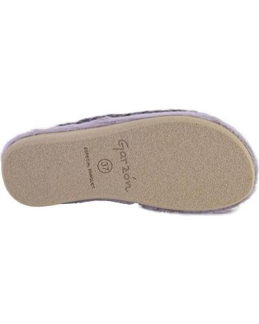 ZAPATILLAS DE CASA GARZON P200 392 ESTAMPADO ANIMAL NEGRO NEGRO