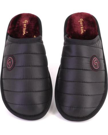 PANTUFAS GARZON P932 390 PRETAS COM FORRO GRANADA NEGRO