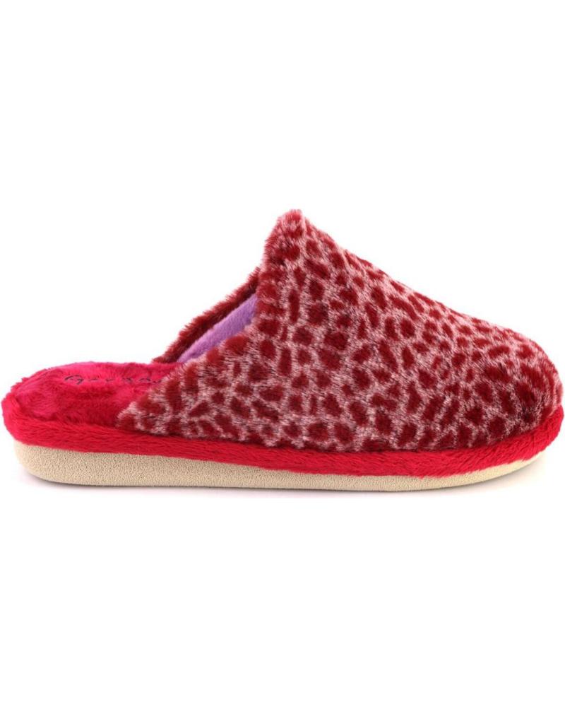 GARZON P200 392 SLIPPER ROJO ANIMAL PRINT ROJO