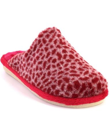 GARZON P200 392 SLIPPER ROJO ANIMAL PRINT ROJO