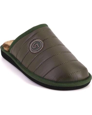 GARZON P932 390 SLIPPER DE CASA KAKI CON FORRO INTERIOR KAKI