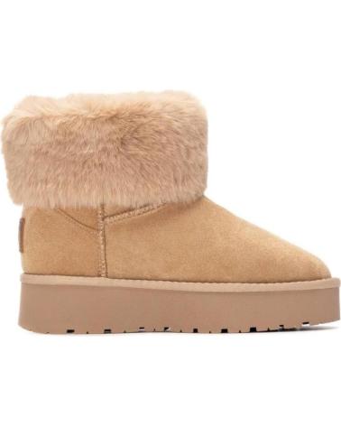 STIVALETTI BASSI XTI 144719 BEIGE CON DETTAGLIO IN PELLICCIA BEIGE