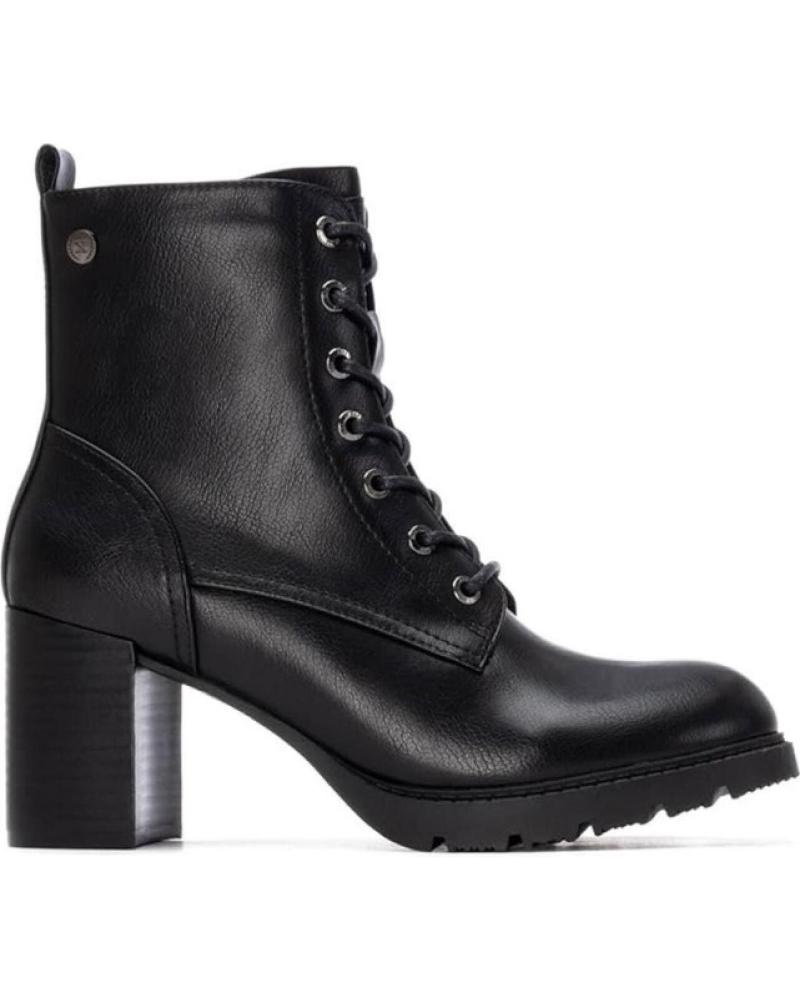 XTI BOTÍN DE TACÓN CON CORDONES 144298 NEGRO NEGRO