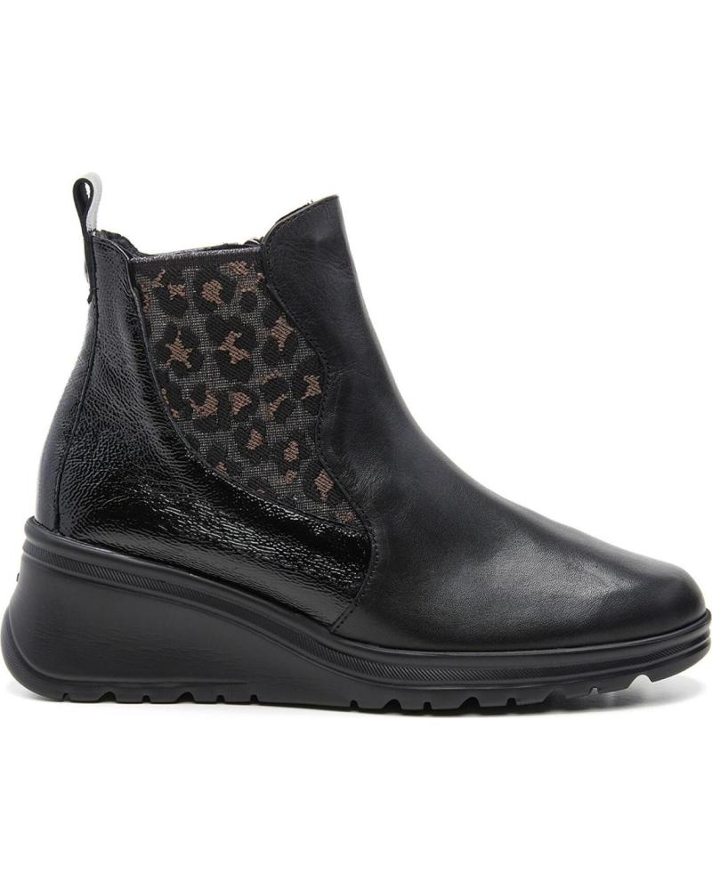 24 HORAS BLACK CHELSEA BOOTS 26656 WITH ELASTIC PANELS NEGRO