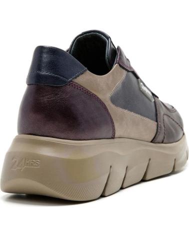 24 HORAS 24HRS ZAPATO DEPORTIVO DE PIEL PARA MUJER 26615 COLOR METALI MARRóN