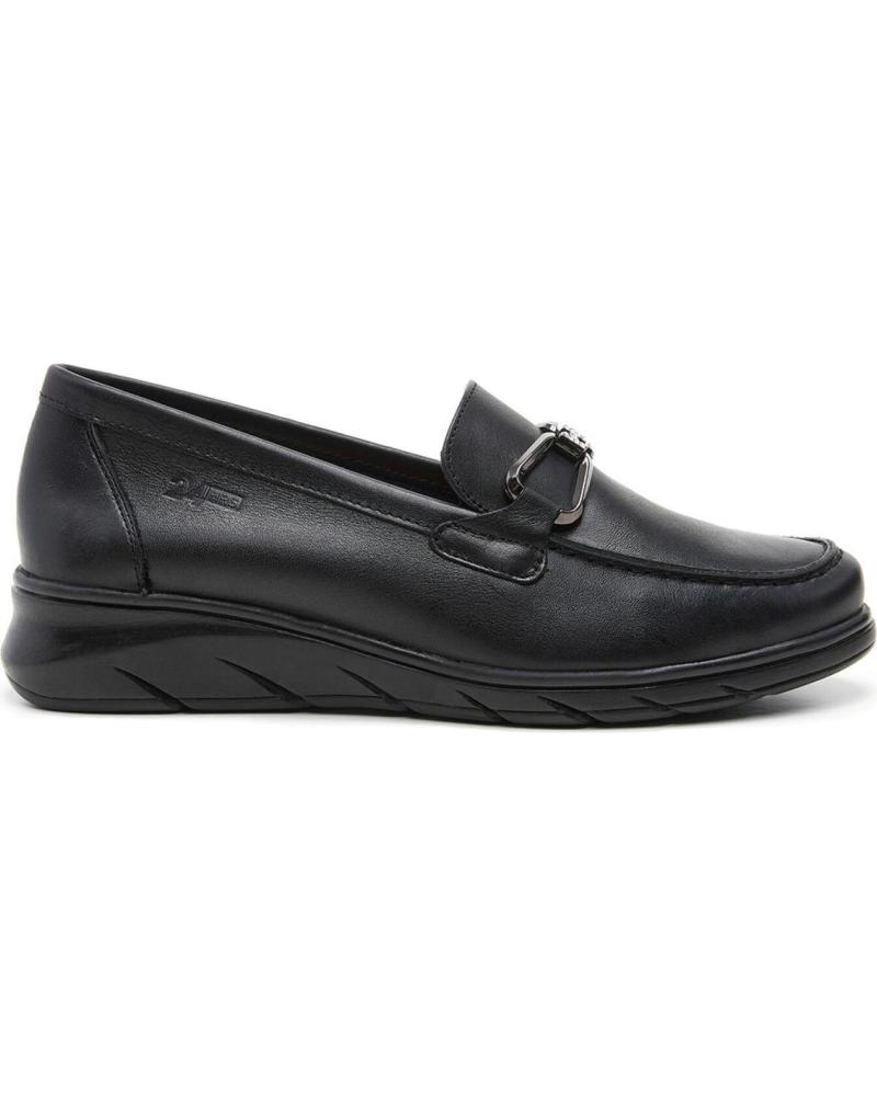 MOCASÍN 24 HORAS 26576 CON HEBILLA METÁLICA NEGRO NEGRO
