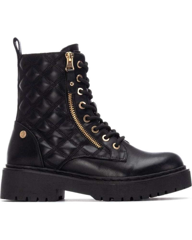XTI BOTAS MILITARES MUJER BASIC 130409 01 MILITAR CREMALLERA VIS NEGRO