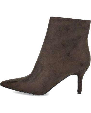 BROWN HIGH-HEEL ANKLE BOOTS L&R SHOES G15 MARRON