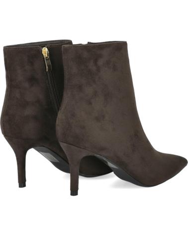 BROWN HIGH-HEEL ANKLE BOOTS L&R SHOES G15 MARRON