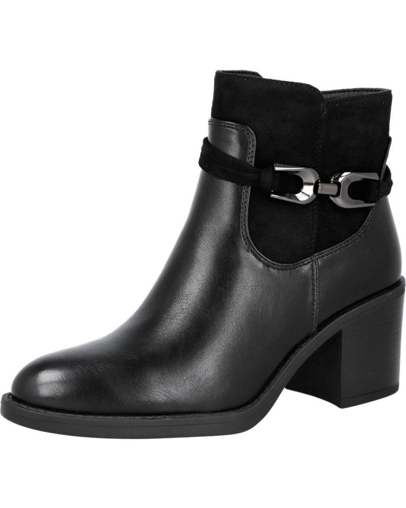 HISPAFLEX 2533 BOTINES DE TACON MUJER NEGRO