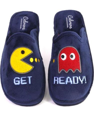 CABRERA PANTOFOLE MODELLO 2938 - BLU MARINO PAC-MAN AZUL MARINO