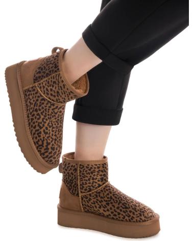 XTI LEOPARD PRINT ANKLE BOOT FOR WOMEN, MODEL 144441 LEOPARDO