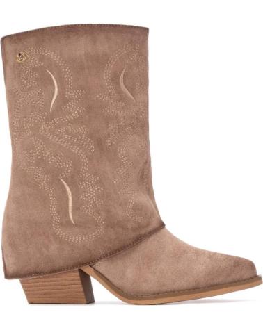 STIVALETTO COWBOY XTI 144470 BEIGE CON RICAMI STILE WESTERN BEIGE