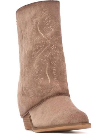 STIVALETTO COWBOY XTI 144470 BEIGE CON RICAMI STILE WESTERN BEIGE