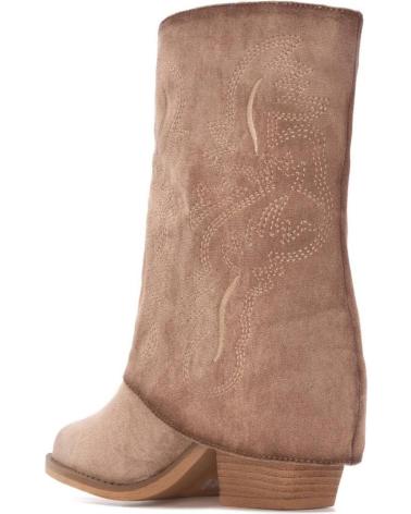 STIVALETTO COWBOY XTI 144470 BEIGE CON RICAMI STILE WESTERN BEIGE