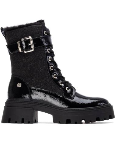 XTI 144669 BLACK ANKLE BOOTS WITH TRACK SOLE NEGRO