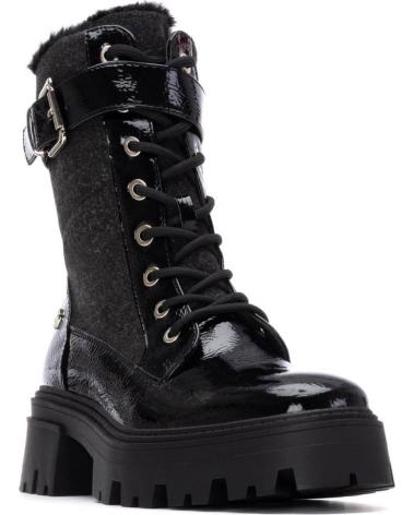 XTI 144669 BLACK ANKLE BOOTS WITH TRACK SOLE NEGRO