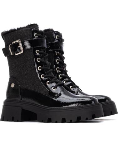 XTI 144669 BLACK ANKLE BOOTS WITH TRACK SOLE NEGRO