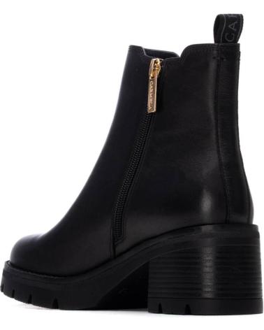 BOTTE CHELSEA CARMELA 162573 NOIRE AVEC TALON CRANTÉ NEGRO