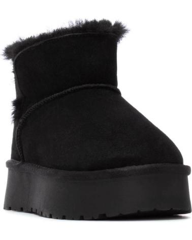 BOTA CURTA DE PLATAFORMA CARMELA 162633 PRETA NEGRO