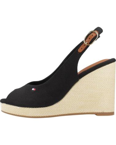 TOMMY HILFIGER KEILSANDALETTEN OFFEN SCHWARZ MODELL FW0FW08597 BDS