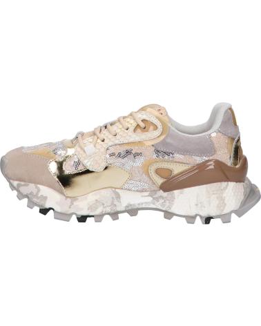 ZAPATILLAS EXE 134-10 PIEL TAUPE DORADO LEATHER TAUPE GOLD