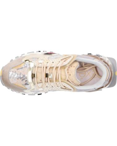 ZAPATILLAS EXE 134-10 PIEL TAUPE DORADO LEATHER TAUPE GOLD