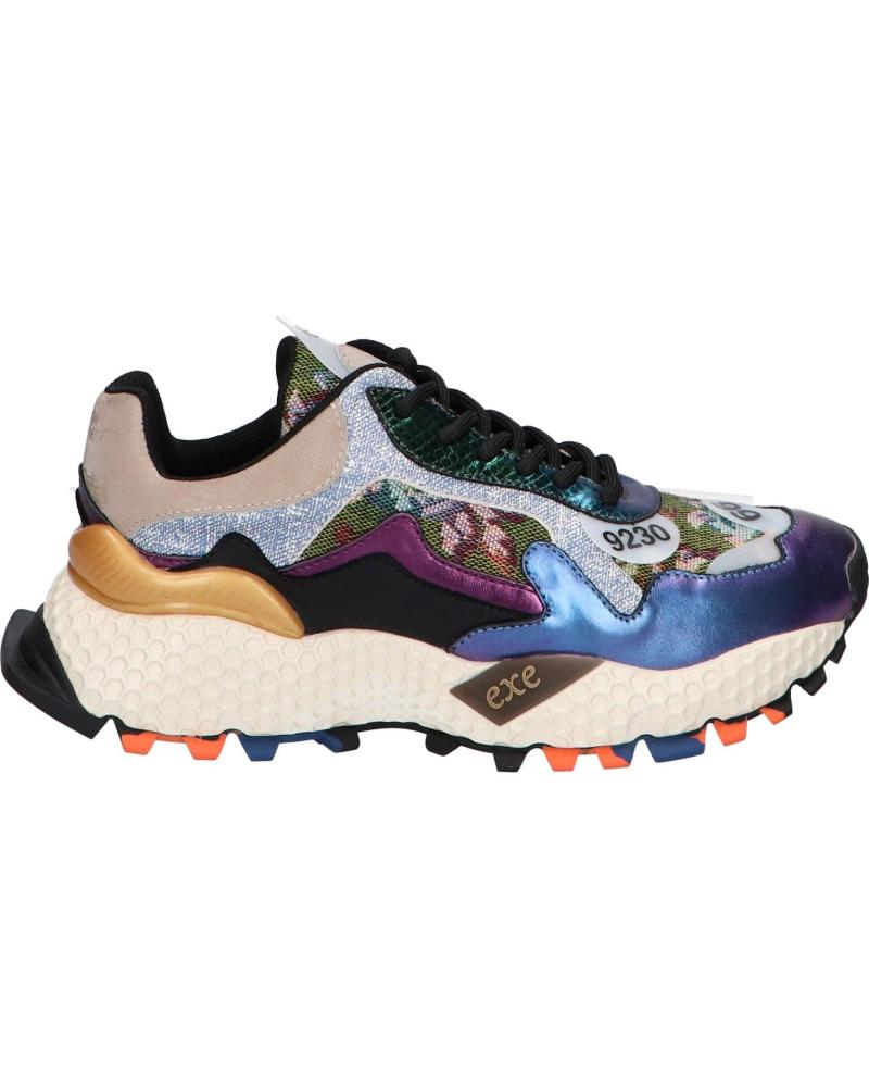 TÊNIS EXE 3020-2 COURO AZUL DENIM LEATHER BLUE DENIM