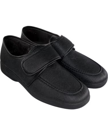 SEVILLAS ZAPATO CONFORT T0796 CON CIERRE DE VELCRO NEGRO
