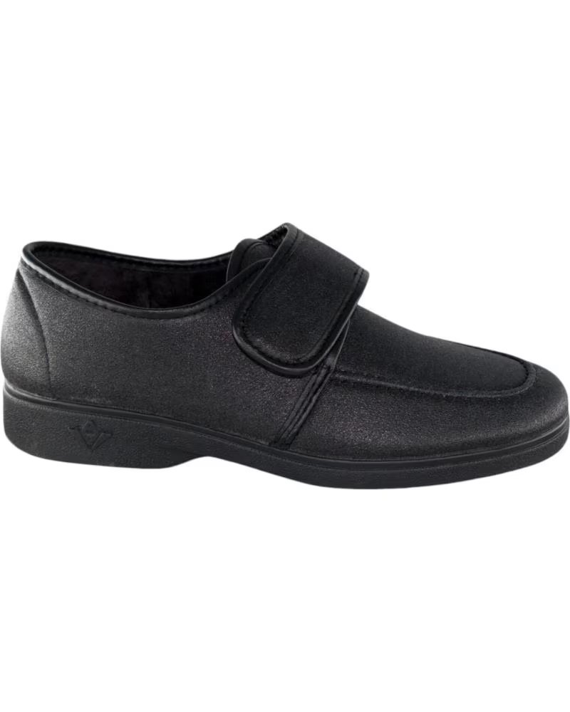 SEVILLAS ZAPATO CONFORT T0796 CON CIERRE DE VELCRO NEGRO