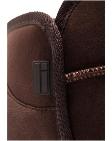 D. FRANKLIN BOTINES PLANOS DFSH370021 DE CUERO MARRÓN OSCURO MARRóN