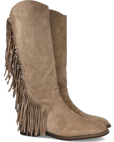 L&R SHOES LR SHOES S-5523 BOTAS PLANAS CON FLECOS MUJER BEIG