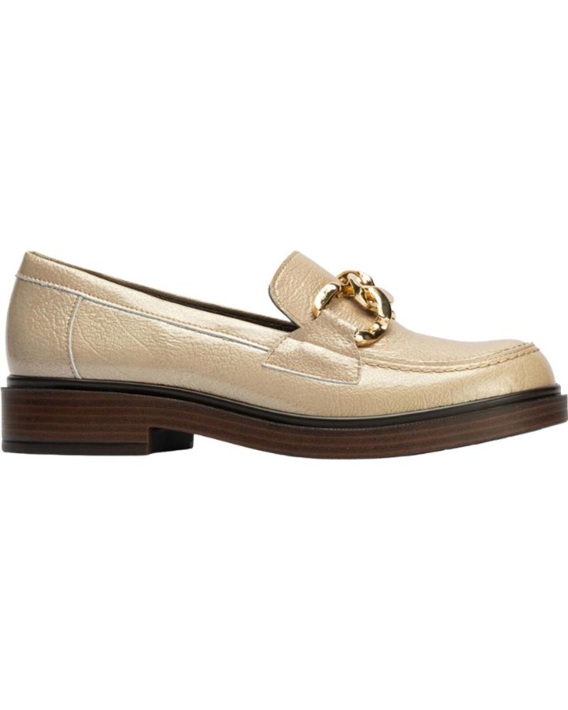 PITILLOS LACKLEDER-MOKASSIN MIT KETTE IN SANDFARBE ARENA