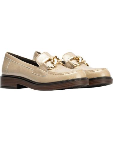 PITILLOS LACKLEDER-MOKASSIN MIT KETTE IN SANDFARBE ARENA