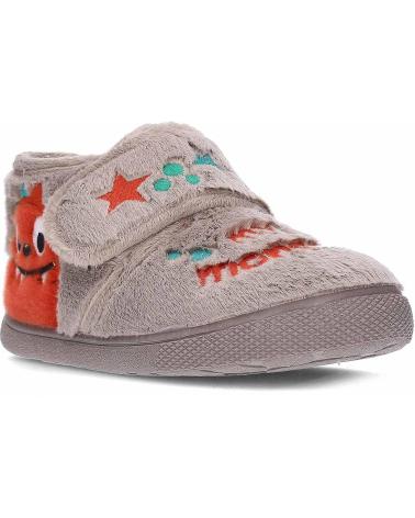 VUL-LADI 7190 PANTUFLAS FLEXIBLES NÍQUEL CON DISEÑO MONSTRUO NIQUEL