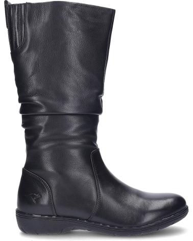 KANGAROOS BOTAS PLANAS 887 CON CREMALLERA - NEGRO NEGRO