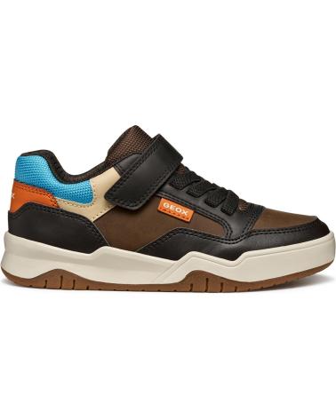 SNEAKERS CASUAL GEOX J367RE MARRONE/AZZURRO BROWNLIGHTBLUE