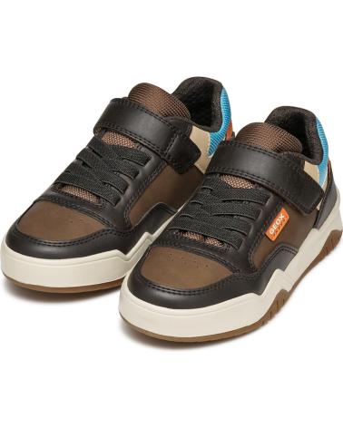 SNEAKERS CASUAL GEOX J367RE MARRONE/AZZURRO BROWNLIGHTBLUE