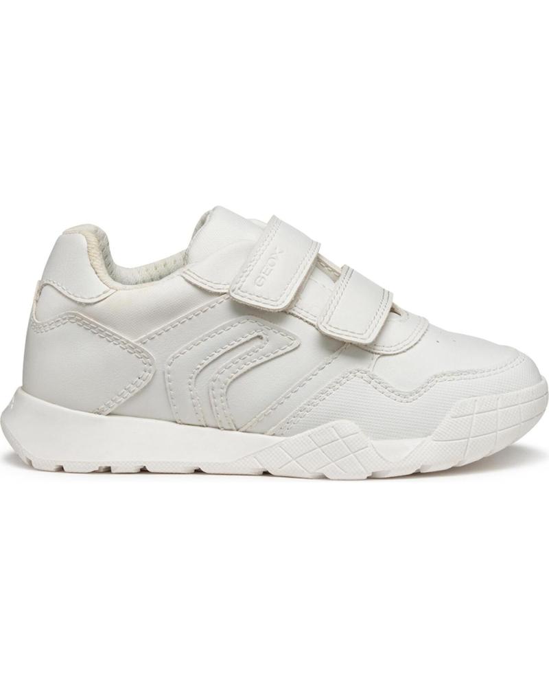 ZAPATILLAS COLEGIALES UNISEX GEOX J56NEA J RANN-E BLANCAS WHITE