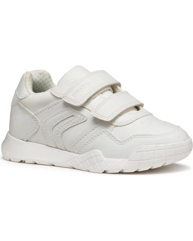 ZAPATILLAS COLEGIALES UNISEX GEOX J56NEA J RANN-E BLANCAS WHITE