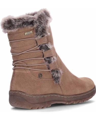 CORONEL TAPIOCCA WASSERDICHTE STIEFEL T711 TAUPE MIT BRAUNEM FELLFUTTER MARRóN