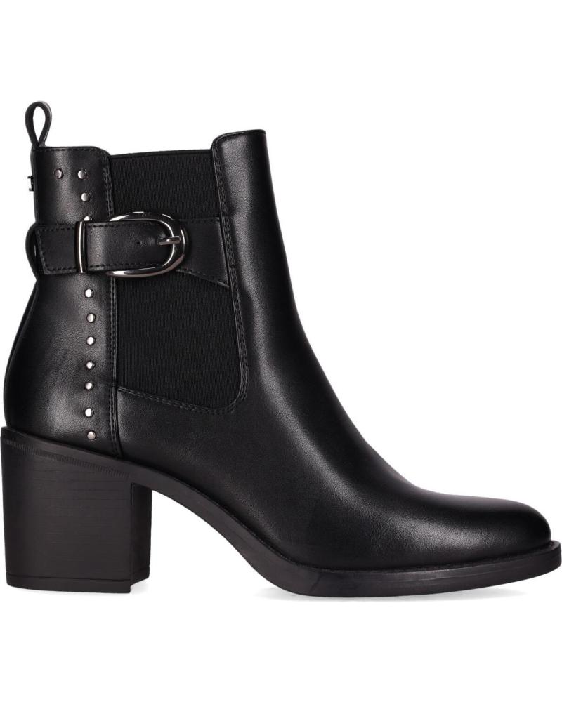 CHIKA10 CHIKA 10 BOTIN CON TACON MEDIO PARA MUJER NIHAL 01 COLOR NEG NEGRO