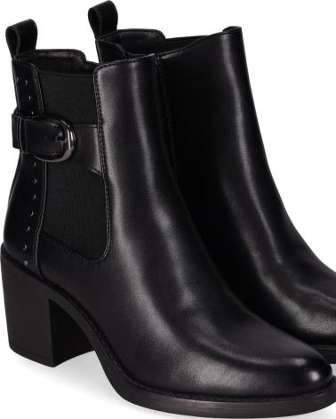 CHIKA10 CHIKA 10 BOTIN CON TACON MEDIO PARA MUJER NIHAL 01 COLOR NEG NEGRO