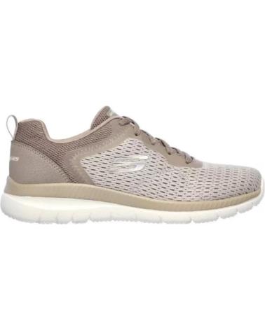 SKECHERS ZAPATILLAS MUJER 12607 BEIGE