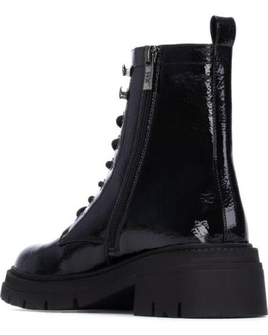 STIVALETTO MILITARE XTI 144296 NERO CON LACCI E SUOLA TRACK NEGRO