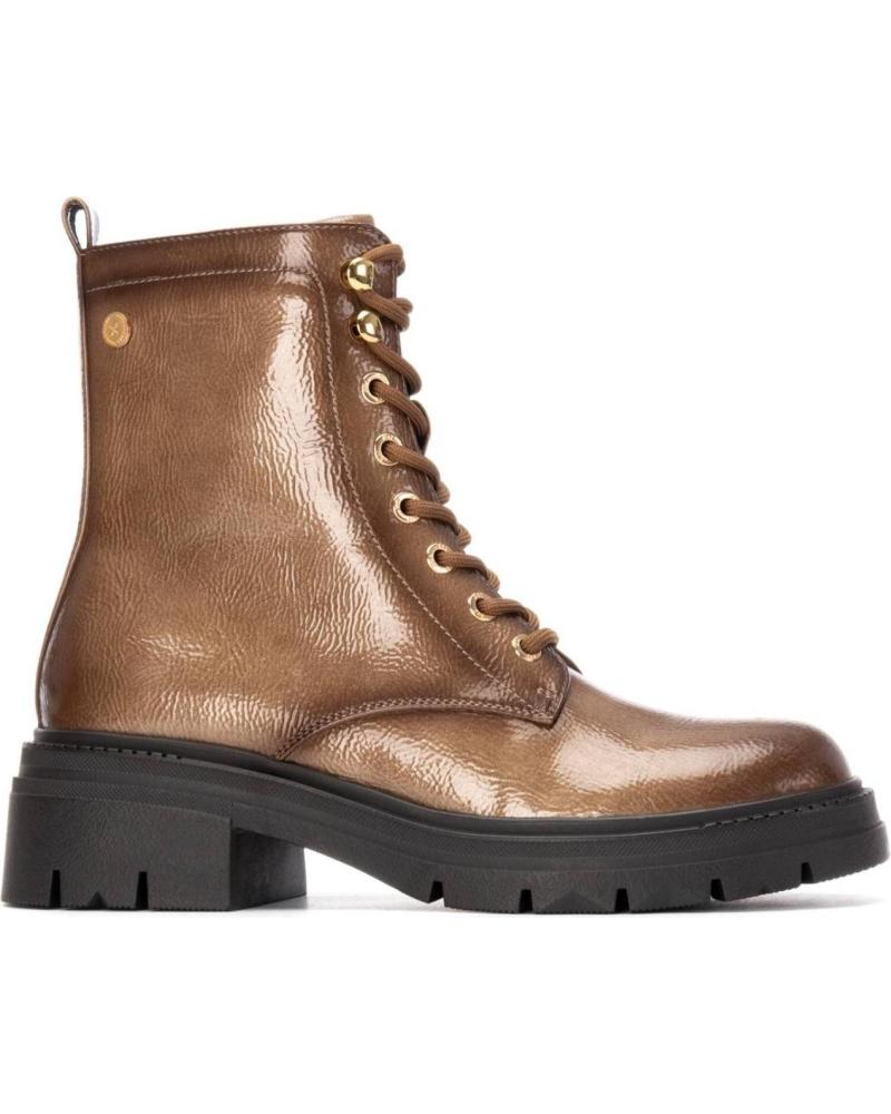 STIVALI MILITARI XTI 144296 BEIGE CON SUOLA CARRARMATO BEIGE