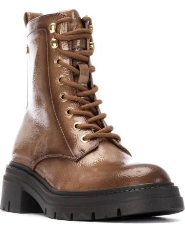 STIVALI MILITARI XTI 144296 BEIGE CON SUOLA CARRARMATO BEIGE