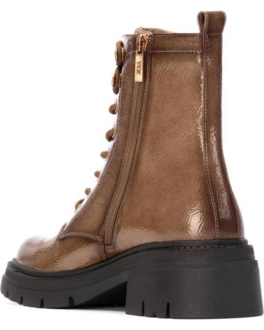 STIVALI MILITARI XTI 144296 BEIGE CON SUOLA CARRARMATO BEIGE